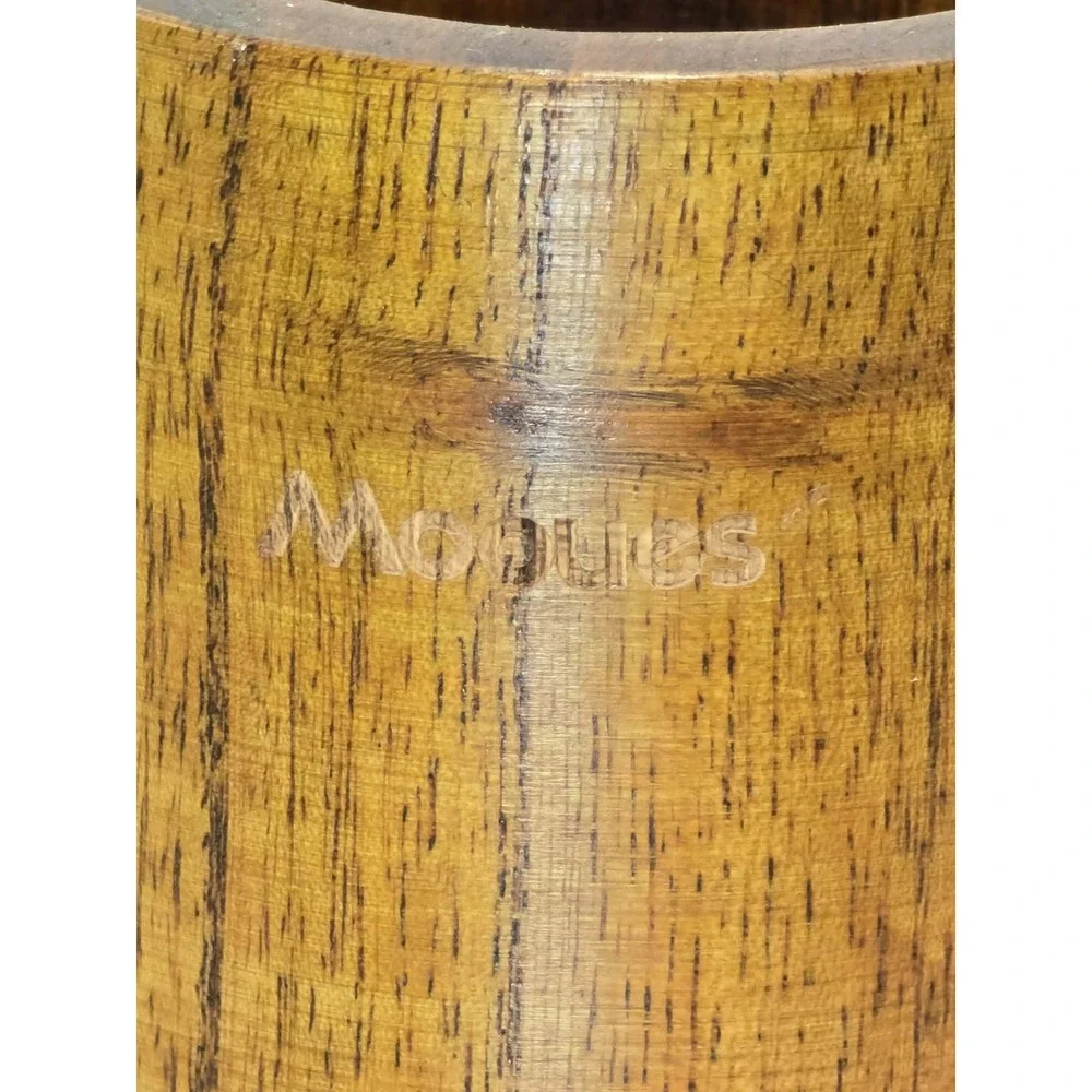 Mooues Acacia Wood Utensil Set w Holder 8pc GUC Rustic Kitchen 🍴